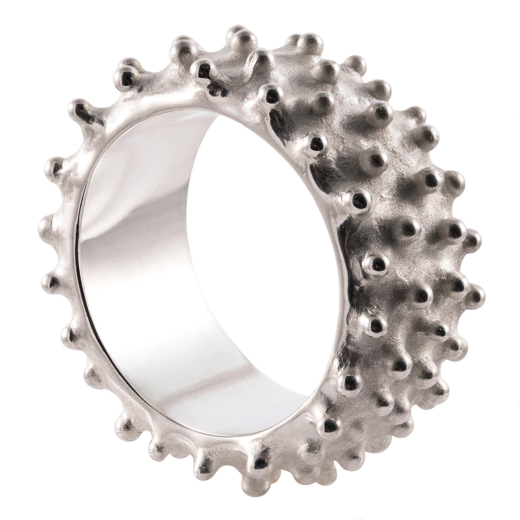 ANELLO FASCIA LARGA ANEMONIA