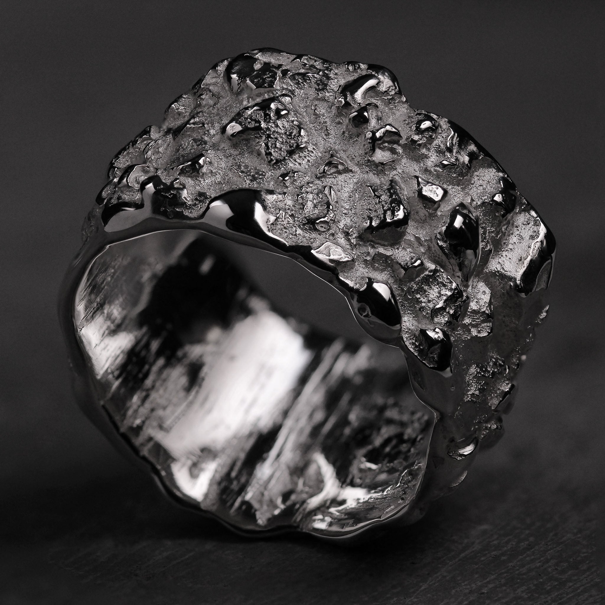 ANELLO FASCIA LARGA MINERALIA ROUGH