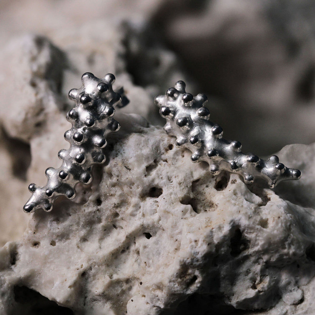 ORECCHINI ASCENDENTI PICCOLI ANEMONIA